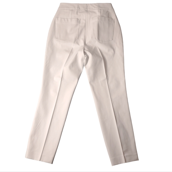 SPANX Women's Slim Straight Pants in Classic White Size M 20372R Grey Linings - Picture 4 of 16